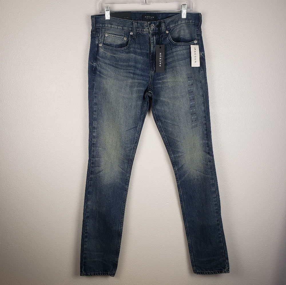 Pacsun Blue Skinny Jeans 33x32